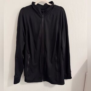 Torrid Black Full-Zip Lightweight Jacket - active